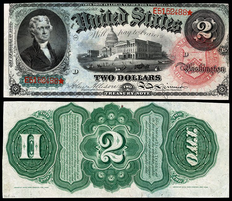 1869 United States Note – Red Seal