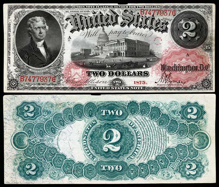 1875B United States Note – Red Seal