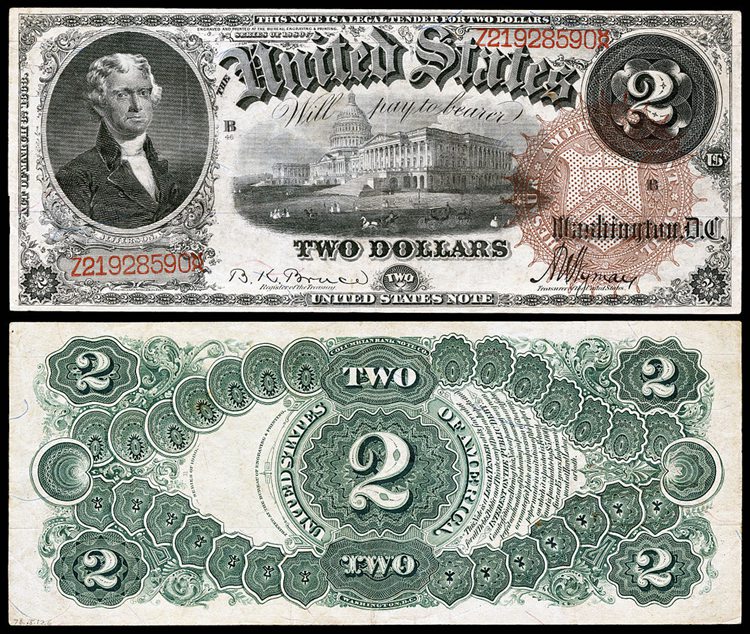 1880 United States Note – Brown