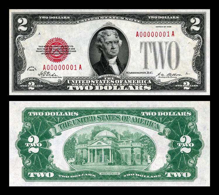 1928B United States Note – Red Seal