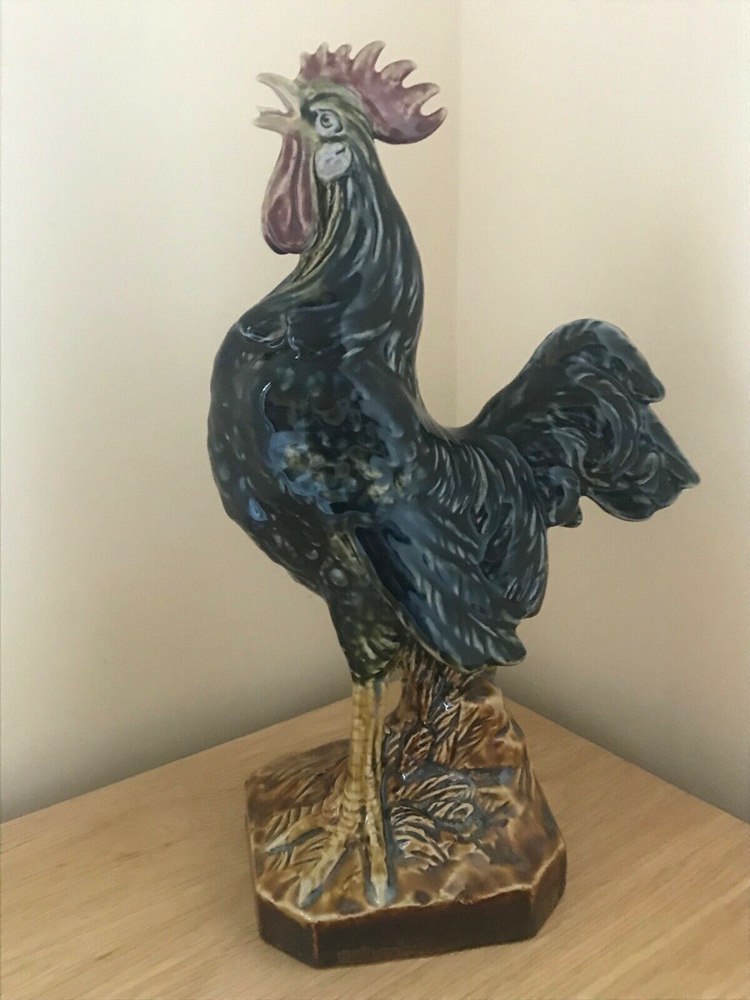 Extremely Rare Circa 1900 Royal Doulton Cockerel Figurine Designed by John Broad