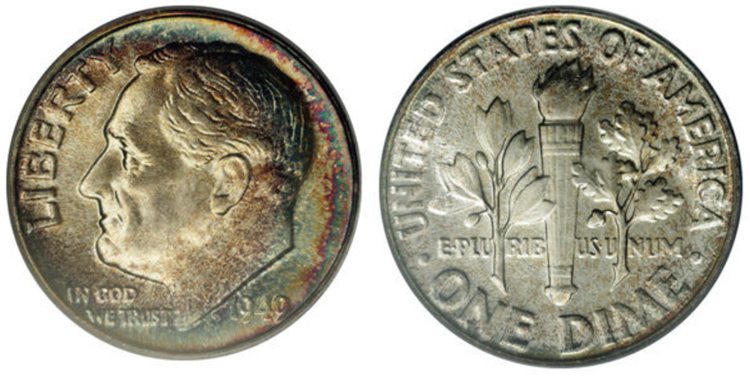 1949 Roosevelt Dime $8,337.50