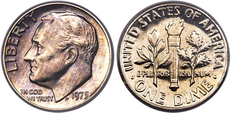 1975 S Roosevelt Dime $456,000