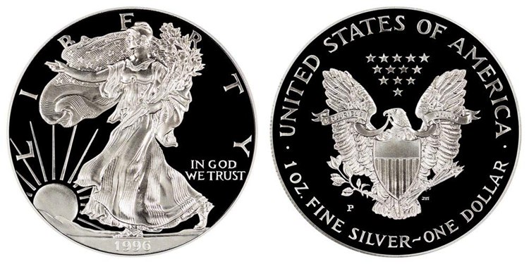 1996 P American Silver Eagle