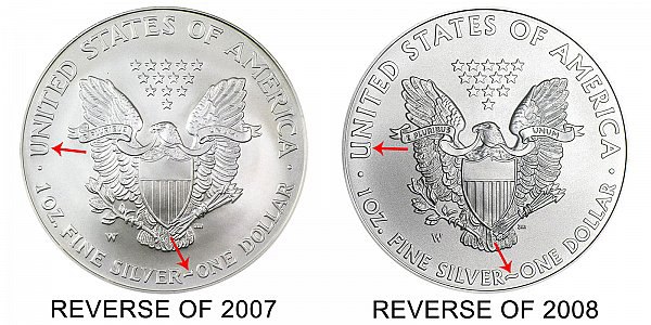 2008 W American Silver Eagle -1