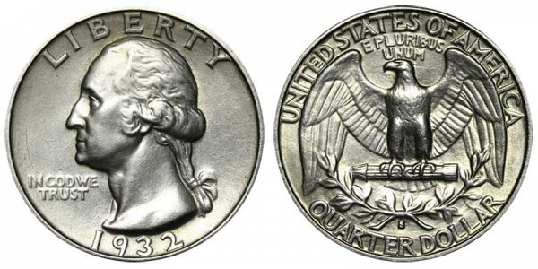 1. 1932 S Washington Quarter $35,250