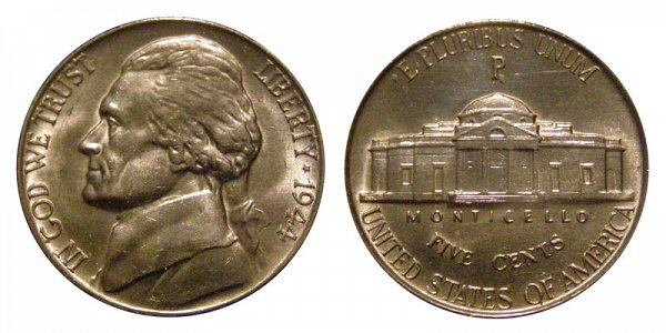 11. 1944 P Jefferson Nickel $9,400