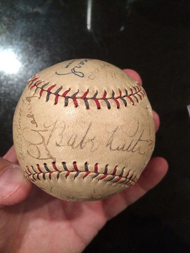 11. Babe Ruth Lou Gehrig 1930 New York Yankees Team Auto Signed Baseball