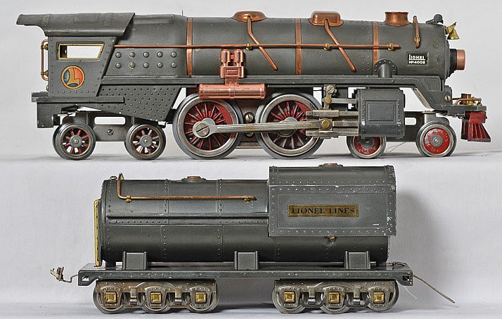 11. Lionel Prewar Standard Gauge Gray 400E Steam Locomotive