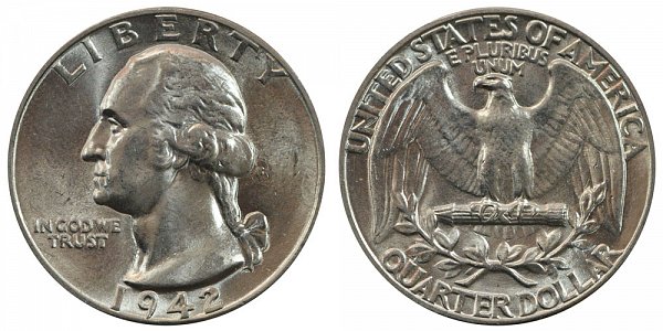 12. 1942 Washington Quarter $16,800