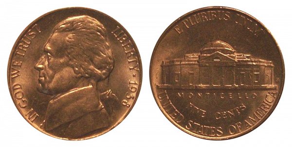 13. 1938 S Jefferson Nickel $9,200