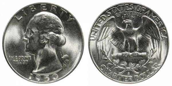 14. 1950 S Washington Quarter S Over D $16,450