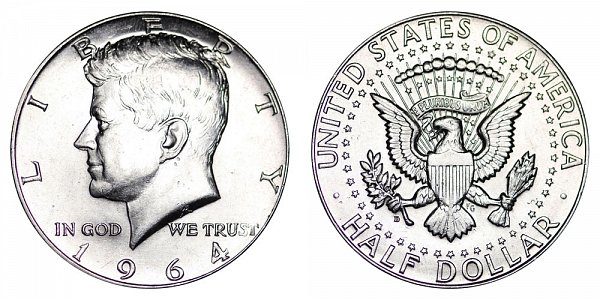 1964 D Kennedy Half Dollar $5,405