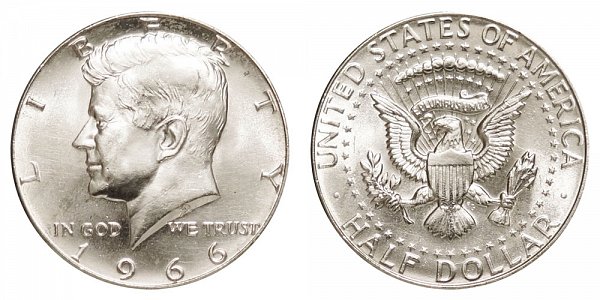 1966 P Kennedy Half Dollar $9,987.50