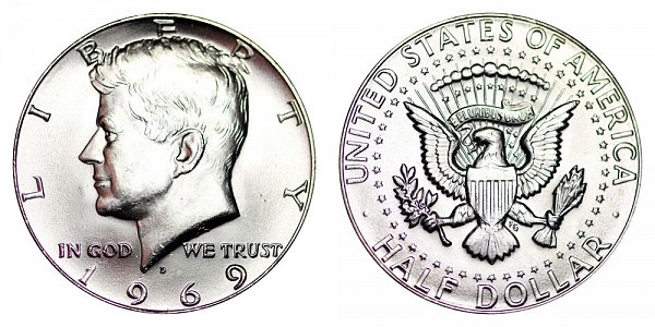 1969 D Kennedy Half Dollar $6,600