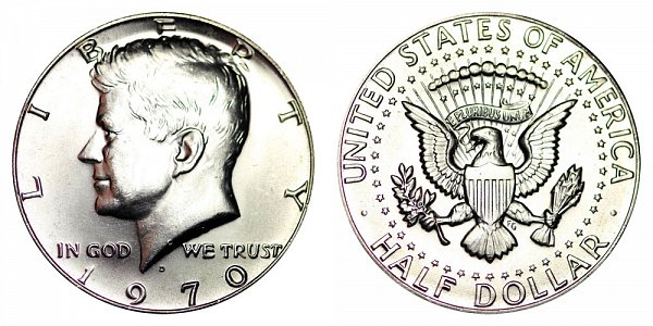 1970 D Kennedy Half Dollar $6,300
