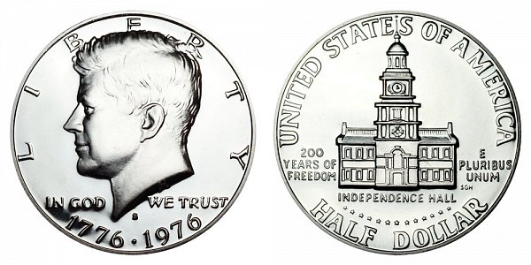 1976 S Kennedy Half Dollar Bicentennial Design $5,175