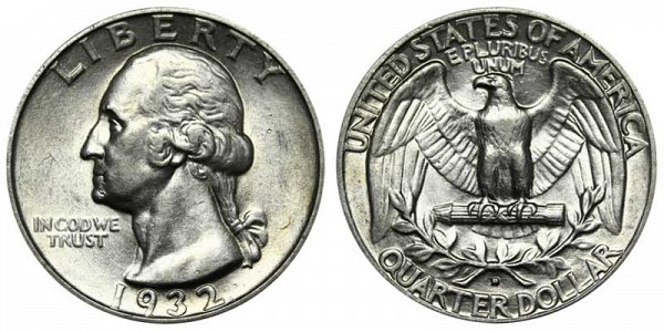 2. 1932 D Washington Quarter $32,200
