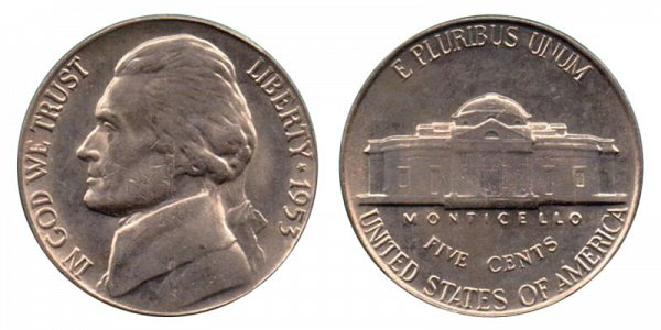 4. 1953 Jefferson Nickel $15,275