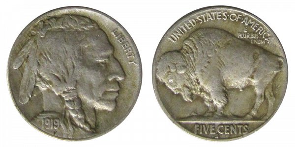 5. 1919 S Buffalo Nickel  $109,250