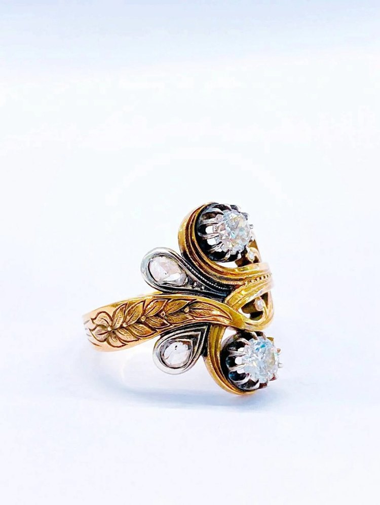 5. Antique Russian Diamond Ring