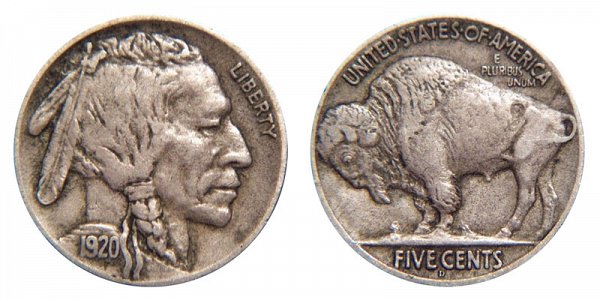 7. 1920 D Buffalo Nickel $97,750