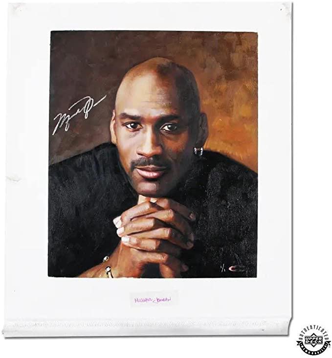 8. Michael Jordan Autographed Goodwin Portrait Card Art