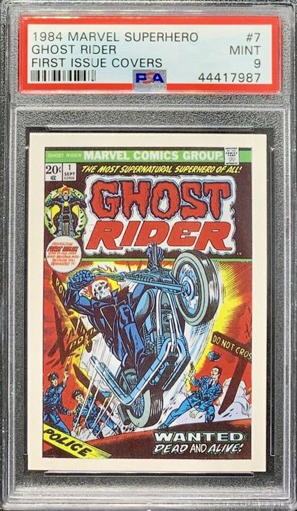 1. 1984 Marvel Superhero First Issue Ghost Rider Card