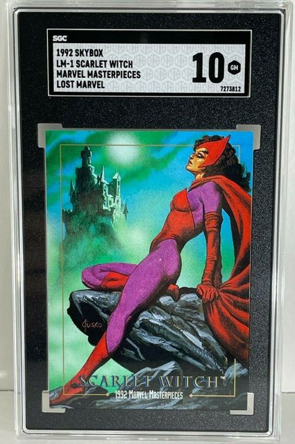 1. 1992 Skybox Marvel Masterpieces Scarlet Witch   