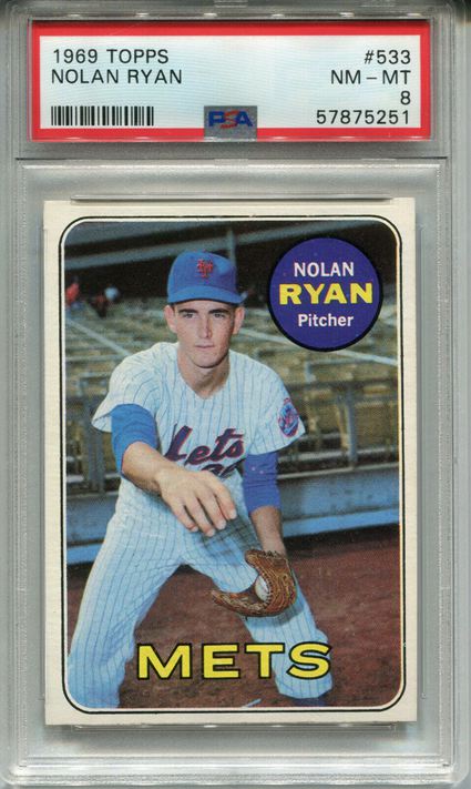 10. 1969 Topps Nolan Ryan New York Mets