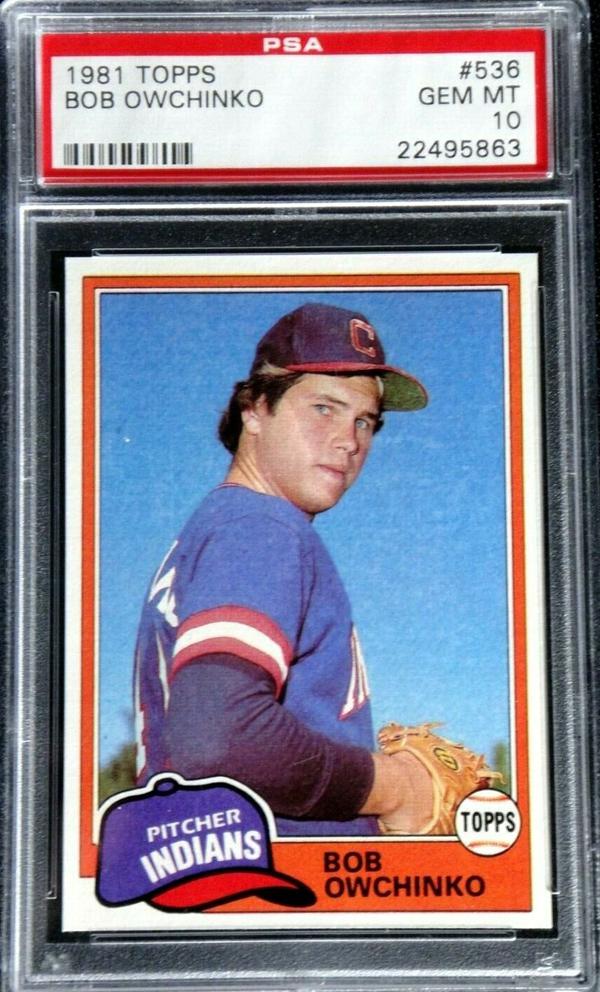 10. 1981 Topps Bob Owchinko Baseball Card