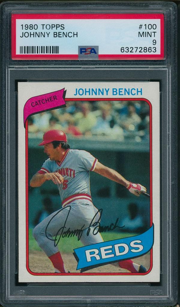 11. 1980 Topps Johnny Bench Card
