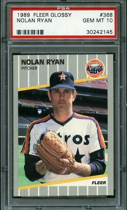 11. 1989 Nolan Ryan Fleer Glossy Astros