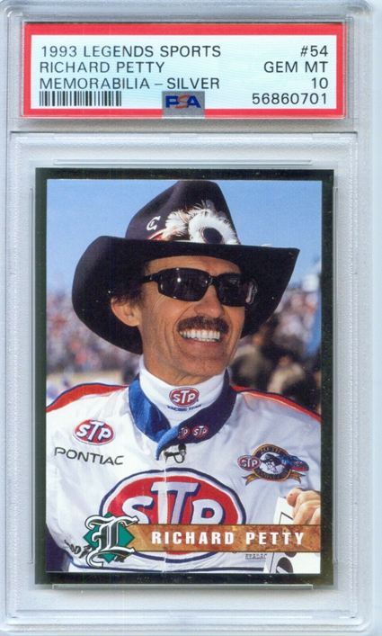 12. 1993 Legends Sports Richard Petty Memorabilia-Silver Card