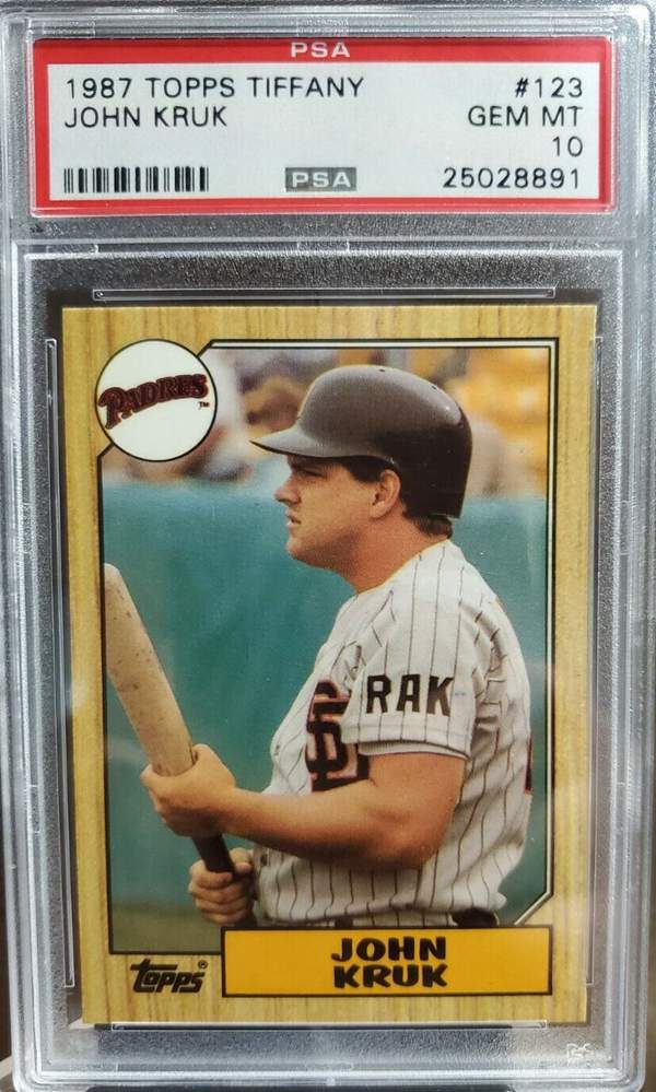 12. John Kruk 1987 Topps Tiffany Rookie Padres Phillies