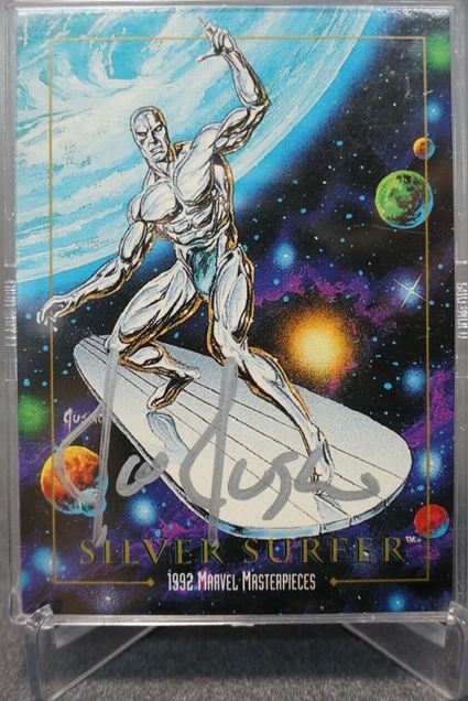 12. Marvel Masterpieces 1992 Joe Jusko Autograph Silver  Surfer Card  