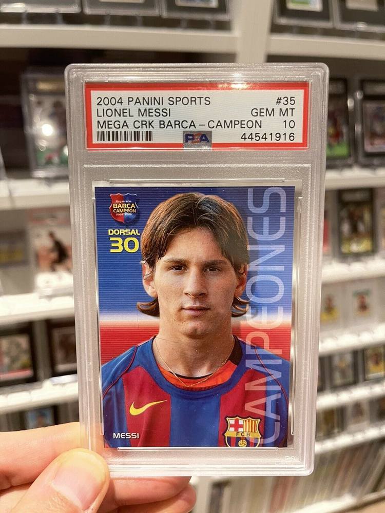 12. Panini Megacracks Campeon Lionel Messi Rookie Card
