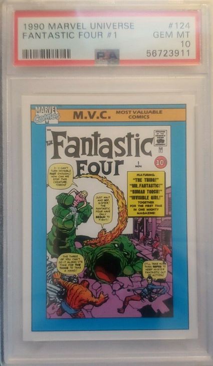 14. 1990 Impel Marvel Universe Most Valuable Comics - Fantastic Four Card