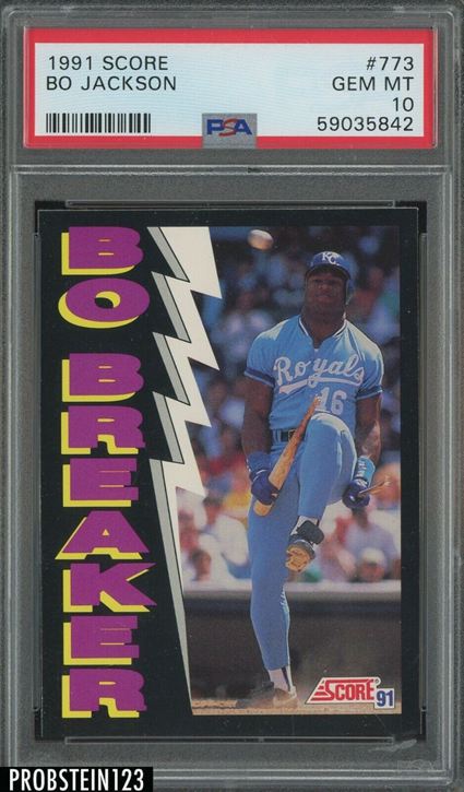 14. 1991 Score Bo Jackson Royals - Bo Breaker Baseball Card