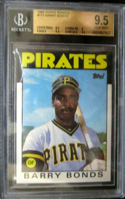  14. Barry Bonds RC 1986 Topps Traded Rookie Card