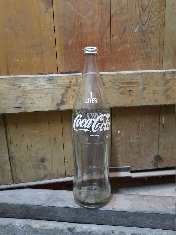 14. Vintage 1-Liter Bottle Of Coca-Cola