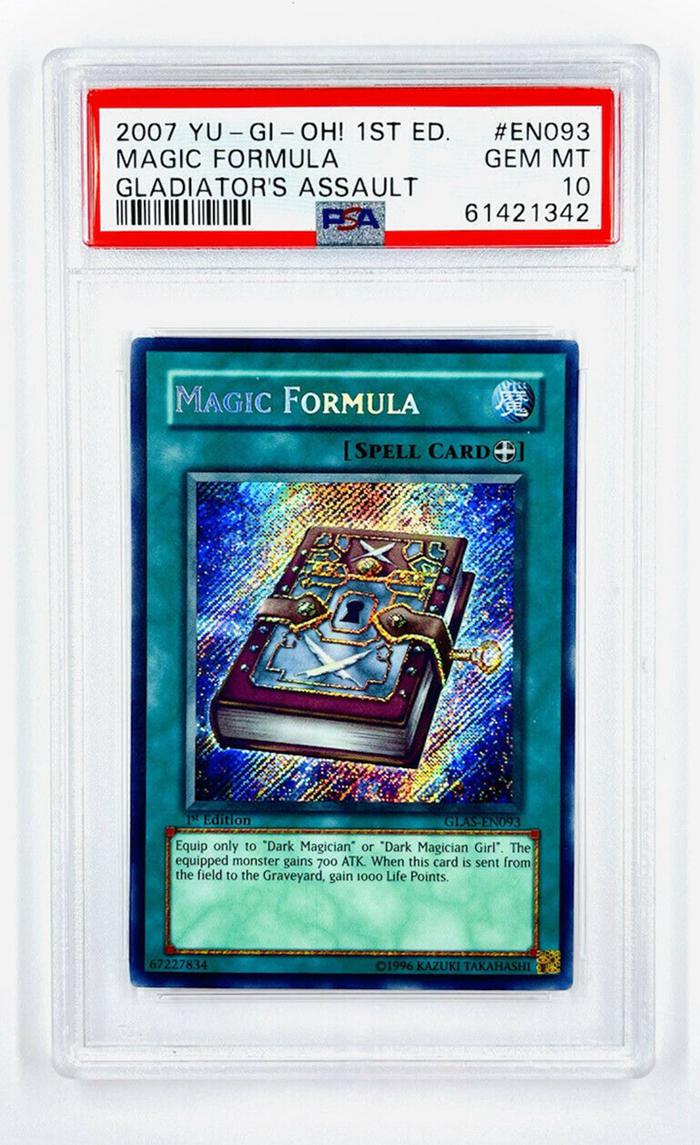 14. YuGiOh Magic Formula Spell Card