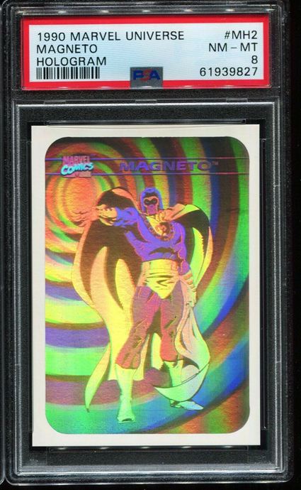 16. 1990 Marvel Universe Magneto Hologram Card