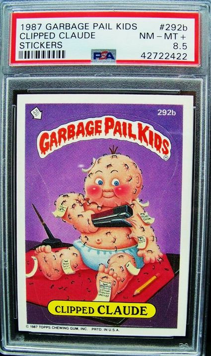 16. Garbage Pail Kids 1987 7th Series Clipped Claude Os7 Graded