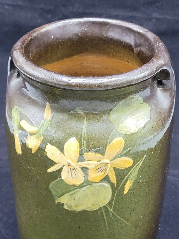 16. Mccoy Pottery Loy-Nel-Art-Vase With Hand Painted Floral Design