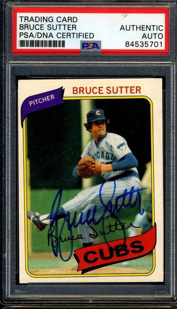 17. 1980 Topps Bruce Sutter Card