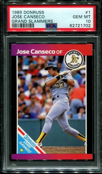 17. 1989 Donruss Jose Canseco Card