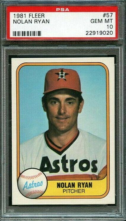 19. 1981 Nolan Ryan Fleer Astros