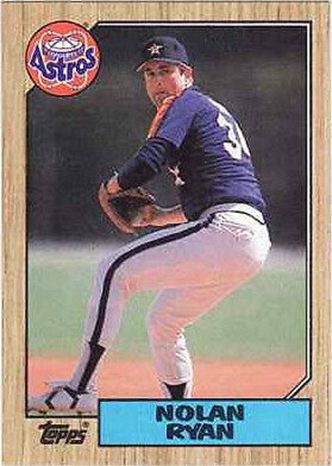 19. 1987 Topps Nolan Ryan Houston Astros Baseball Card