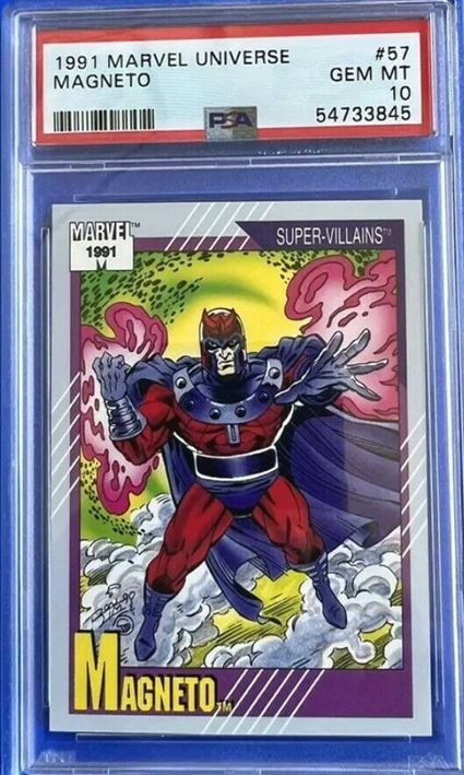 19. 1991 Marvel Universe Magneto Card